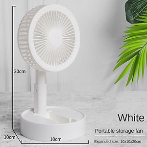 Quạt Mini Tích Điện Để Bàn Super Fan Gấp Gọn Tiện Dụng 3 Cấp Độ Sạc Usb