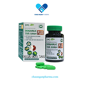 Viên uống Dogarlic Trà Xanh Plus lọ 100 viên - Giảm Cholesterol, hỗ trợ giảm mỡ thừa