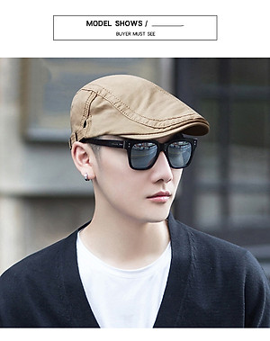 Mũ Lưỡi Trai Nam Phong Cách, Mũ Mỏ Vịt Phong Cách Hàn Quốc Phù Hợp Với Mọi Lứa Tuổi, Mũ Beret Chất Liệu Vải Kaki Cao Cấp Có Thể Điều Chỉnh Size