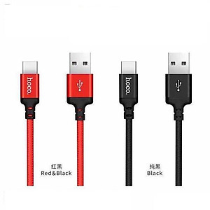 Dây cáp sạc dành cho iPhone, iPad Hoco X14, cáp bọc dù dài 1m/2m có truyền tải dữ liệu, hàng chính hãng