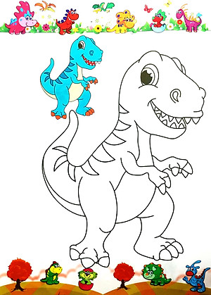 Tô Màu - Vương Quốc Khủng Long - Tập 1 (Dành Cho Bé Mẫu Giáo)