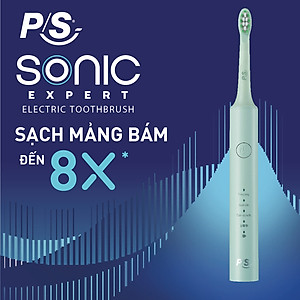 Bộ bàn Chải Điện P/S Sonic Expert Chuyên Gia Sóng Âm - Công Nghệ Sóng Âm, Chải Sạch Mảng Bám Tới 8X - Xanh Mint
