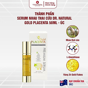 Serum Vàng Dr Natural Astragrace Gold Placenta Premium 50ml | Giúp Trắng Da, Ngăn Ngừa Lão Hóa - Nhập Khẩu Chính Hãng
