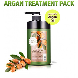 Dầu hấp tóc thảo dược Confume Treatment Argan Hair Pack Hàn Quốc 1000g + Móc khóa