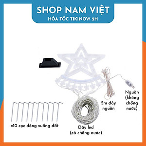 Dây Led Sao Băng RGB Hiệu Ứng Thác Nước, Điều Khiển Bằng Điện Thoại - Trang Trí Ngoài Trời Giáng Sinh, Năm Mới