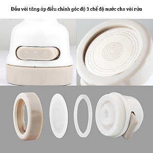 Đầu vòi tăng áp lực điều chỉnh góc độ cho vòi rửa và vòi sen TA-01