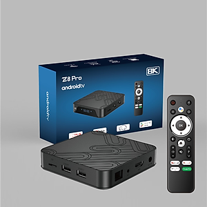Android Tivi Box Z8 Pro - Ram 4G/32G - Bluetooth - Netflix - Remote Tìm Kiếm Giọng Nói - Hàng Nhập Khẩu