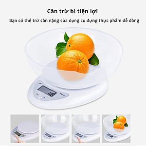 Cân Tiểu Ly Điện Tử Mini Nhà Bếp Cân Thực Phẩm Loại 5Kg Tiện Lợi Cân Tiểu Ly Điện Tử Nhà Bếp Mini Làm Bánh Đồ Ăn Nguyên Liệu Chính Xác Cao Tặng Kèm Pin