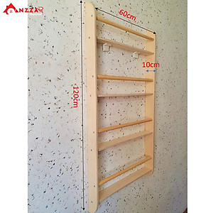 Giá sách treo tường , kệ sách gỗ treo tường trang trí Anzzar