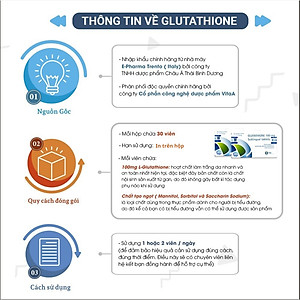 viên ngậm trắng da glutathione 100mg Viên ngậm trắng da Glutathione 100mg Italy main image 1