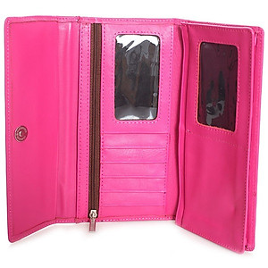 Combo Ví Và Thắt Lưng Nữ Huy Hoàng HT3128-HT5132 (22.5 x 11.5 cm) - Hồng