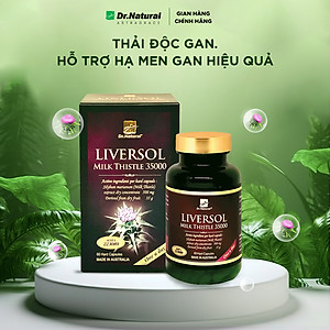 Viên Uống Bổ Gan Dr Natural Liversol Milk Thistle 35000 60 Viên | Giúp Bổ Gan, Phục Hồi Tế Bào Gan, Tăng Cường Chức Năng Gan - Hàng Chính Hãng