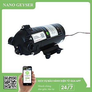 Bơm máy lọc nước 24V Nano Geyser, Bơm tăng áp giúp hút đẩy, Bảo hành 3 năm - Hàng Chính Hãng