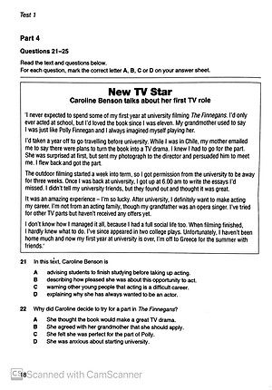 Cambridge Preliminary English Test 5 Student's Book with Answers