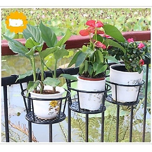 Giỏ Sắt Treo Chậu Hoa Ban Công Đế Dày GroFa - Chính Hãng 