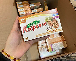 Tinh Dầu Thông Đỏ Nga Real Caps Cedar Oil 60 viên