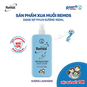 Xịt chống muỗi Rohto Mentholatum Remos Hương Lavender 150ml