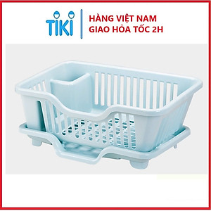 Rổ úp chén bát tiện ích Việt Nhật 44x27.5x17 (cm) - Hàng chính hãng