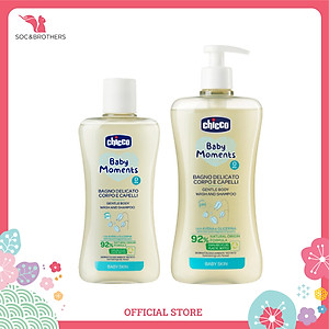 Sữa Tắm Gội Chiết Xuất Yến Mạch 0M+ Chicco (500ml)