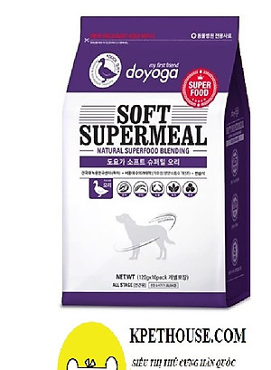 Thức ăn hạt mềm cho chó Doyoga Soft SuperMeal Duck 1.2kg