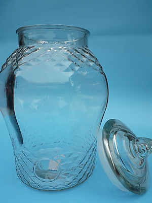 Bình Ngâm Rượu Kim Cương Thủy Tinh 8833 Có Van -25lit