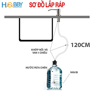 Vòi bơm hút nước rửa chén inox 304 bóng cao cấp Hobby Home Decor NRC5
