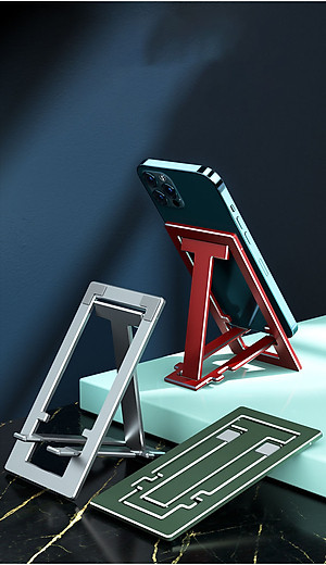 Giá Đỡ Để Bàn Cho Điện Thoại, iPad, Máy Tính Bảng  Hàng Chính Hãng KitAcoom - Chất Liệu Hợp Kim Nhôm Cao Cấp Có Thể Gấp Gọn Và Mang Theo Tiện Dụng 