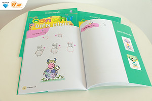 Sách thiếu nhi -  Con Chữ Biến Hình - Sách dạy vẽ cho bé từ 4 tuổi trở lên