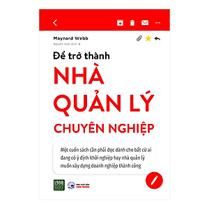 Để Trở Thành Nhà Quản Lý Chuyên Nghiệp