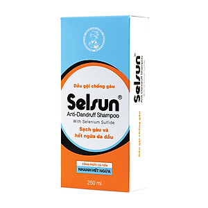 Dầu gội Selsun hỗ trợ giảm ngứa dành cho da đầu gàu 1% (250ml)