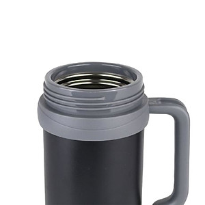 Ca Giữ Nhiệt Bằng Thép Không Gỉ Lock&Lock New Basic Table LHC4026 500ml - Hàng Chính Hãng Tặng Combo Ống Hút + Cọ Rửa