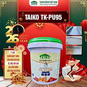 [1 Kg] Sơn Chống Thấm PU (Polyurethane) TAIKOMI PU95 - Chống Thấm Sàn Lộ Thiên Đã Ốp Lát Đi Lại Nhiều