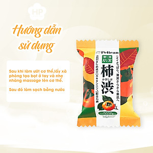 Xà Phòng Tắm Khử Mùi Cơ Thể Chiết Xuất Từ Quả Hồng Pelican Family Soap KSB (80 G)