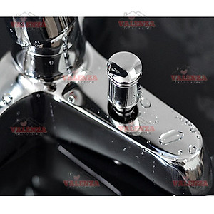 Bộ sen tắm nóng lạnh Valenza 1404 chất liệu đồng mạ crom kèm đầy đủ bát sen tắm tăng áp, dây sen tắm inox, cài sen, chân sen-Nước chảy mạnh