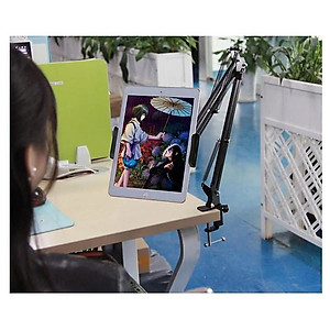 GIÁ ĐỠ MÁY TÍNH BẢNG, ĐIỆN THOẠI ĐA NĂNG KẸP ĐẦU GIƯỜNG CHUẨN TỐT - Hàng chính hãng 