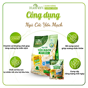 Ngũ Cốc Yến Mạch Xuân An [ít đường] Túi 400G {25g*16 gói}