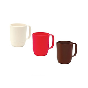 Combo Cốc nhựa uống nước Inomata cao cấp - Nâu nội địa Nhật Bản
