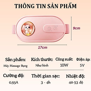 Đai Chườm Nóng, Máy Massage Giảm Đau Bụng Kinh  - Hỗ Trợ Chống Lão Hoá Da Sau Sinh