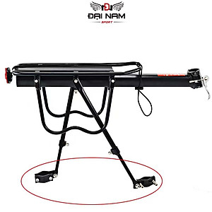Gác Baga,Kệ Yên Sau Xe Đạp Khung Nhôm Chịu Tải 70kg Đại Nam Sport (Có Đèn Phát Quang)