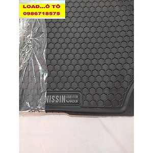 Thảm Lót Sàn Cao Su Đúc Xe Toyota Vios 2022-2019 Mẫu Tổ Ong Cao Cấp, Không Mùi