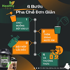 Protein Mix Nutri Power Hỗ Trợ Tăng Cân - Tăng Cơ - Giảm Mỡ Nâng Cao - Sản phẩm hữu cơ không chất bảo quản 3kg