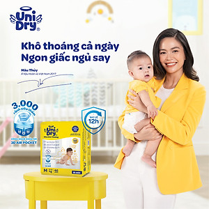 Tã dán em bé Siêu khô thoáng gói Super Jumbo Unidry G6X size L-68 miếng