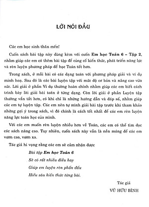 Bài Tập Em Học Toán Lớp 6 - Tập 2 (Biên Soạn Theo Chương Trình Mới) 