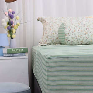 Bộ ga giường K-Bedding KMTP302 chất liệu Microtencel mềm mại, thoáng mát  (KHÔNG BAO GỒM CHĂN)