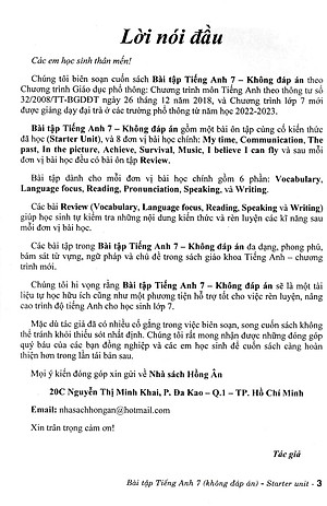 Bài Tập Tiếng Anh 7 - Bám Sát SGK Chân Trời (Kèm File Đáp Án)_HA