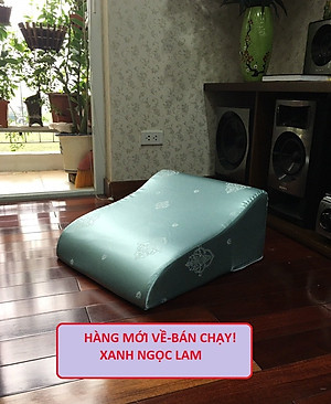 VỎ GỐI KÊ CHÂN CHỐNG GIÃN TĨNH MẠCH YOROKOBI 25CM- XANH THAN