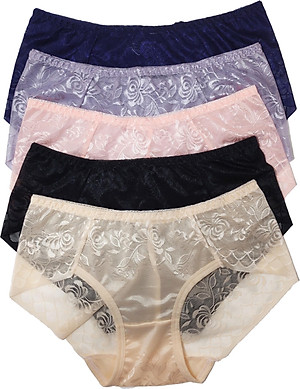 Combo 10 Quần Lót Nữ Ren Lụa Cao Cấp Sexy Siêu Đẹp Hàng Xuất LR04
