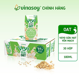 Thùng Veyo Sữa hạt Yến mạch (30 hộp x 180ml)
