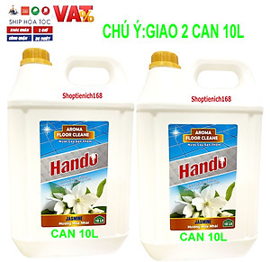 Nước thơm lau sàn nhà Hando can 20L (Hương quế) Giao 2 can 10L