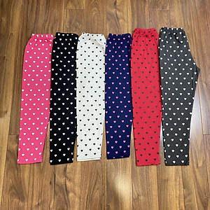 Quần thun dài, quần leggings ôm cho bé gái đi chơi đi học size 20-40kg chất cotton co giãn chuẩn form